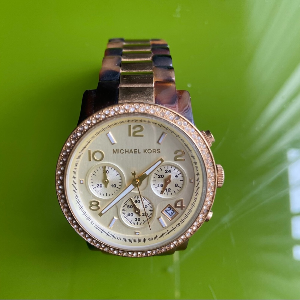 Micheal Kors Chronograph Tortoiseshell Women’s Watch 39mm